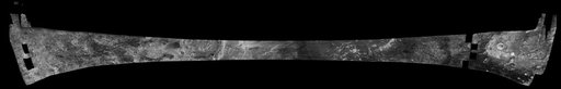 Titan Radar Swath T-3 Flyby - Feb. 15, 2005