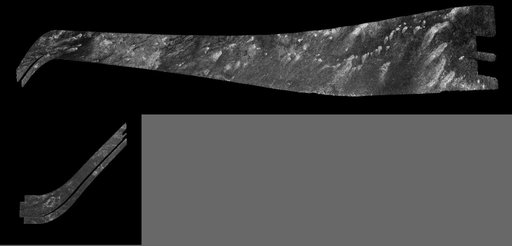 Titan Radar Swath T-41 Flyby - Feb. 22, 2008