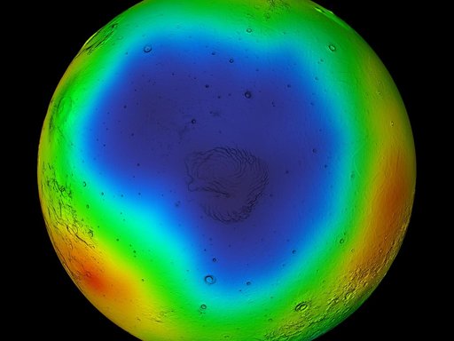Summer in Mars North Polar Region