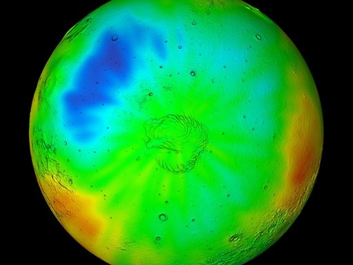 Winter in Mars North Polar Region