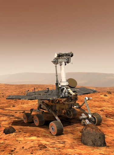 Mars Exploration Rover, Vertical Artist Concept