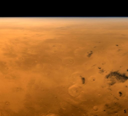 Mars Global Surveyor View of Gusev Crater During Spirit Entry, Descent, and Landing