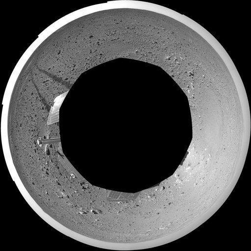 Spirit View on Sol 123 polar