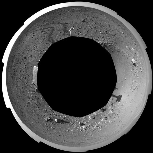 Spirit View on Sol 142 Polar