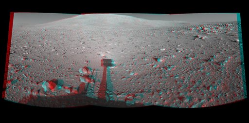 Spirit Shadow, Sol 153 3-D