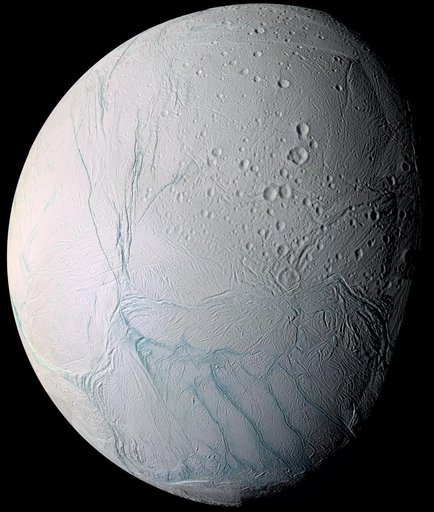 Zooming In On Enceladus Mosaic