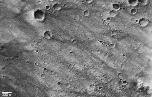 Wheel Tracks from Landing Site to Hills