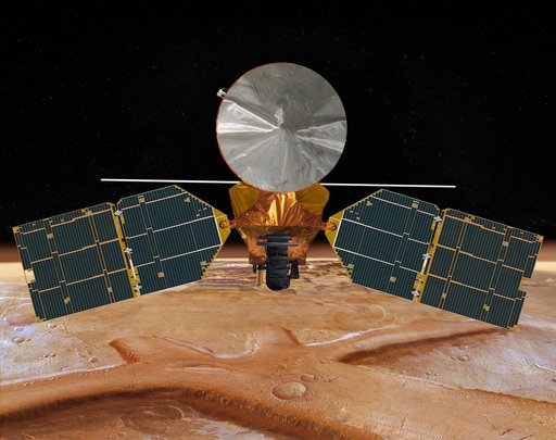 Mars Reconnaissance Orbiter, Front View Artist Concept