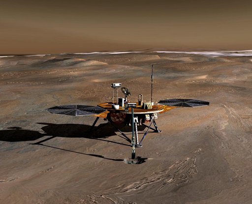 Phoenix Mission Lander on Mars, Artist Concept