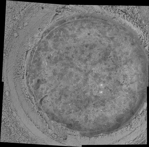 Abraded Target on Rock Champagne in Gusev Crater