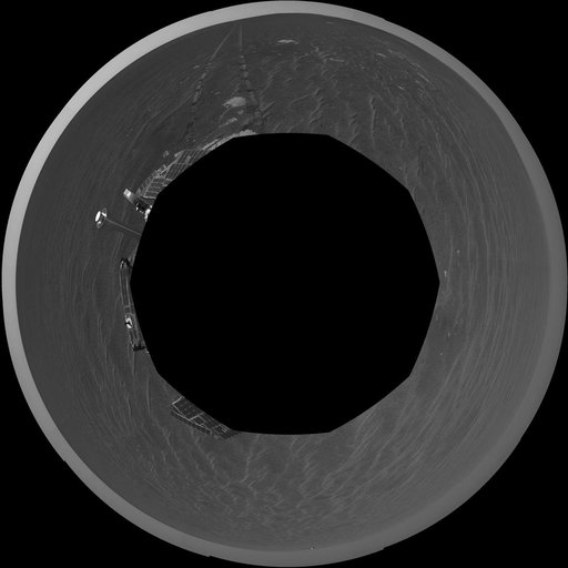 Opportunity View After Sol 321 Drive Polar