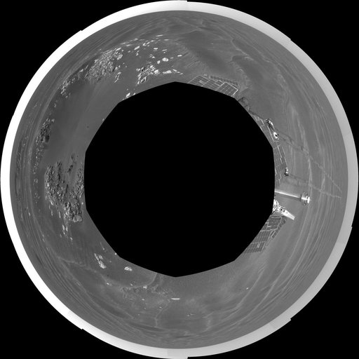 Naturaliste Crater, Opportunity SOl 387 polar