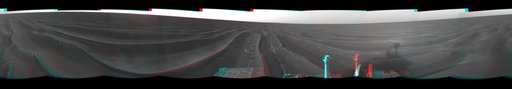 Record Drive Day, Opportunity Sol 383 3-D