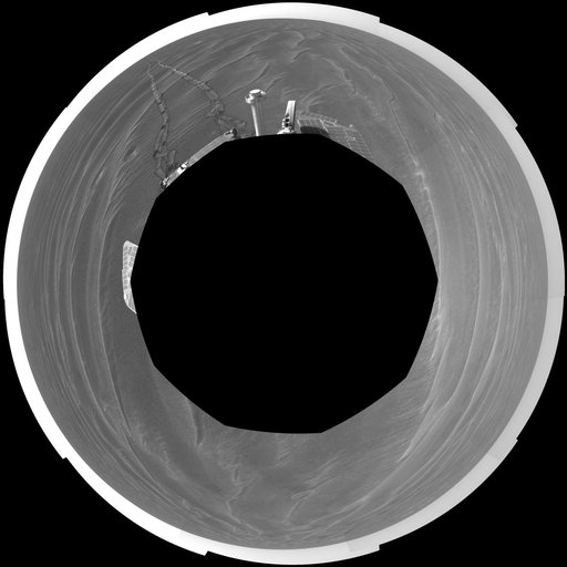 Opportunity View on Sol 398 polar