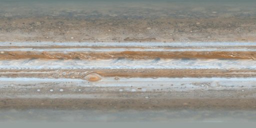 Cassini Best Maps of Jupiter Cylindrical Map