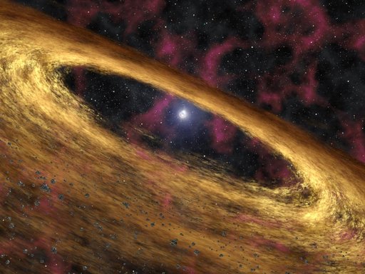 Stellar Rubble May be Planetary Building Blocks  Artist Concept