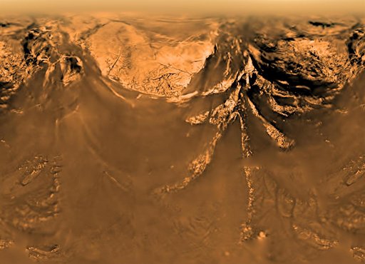Mercator Projection of Huygens View