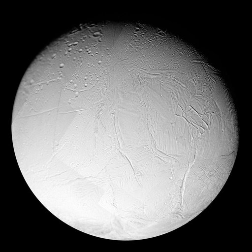 Enceladus: Trailing Hemisphere