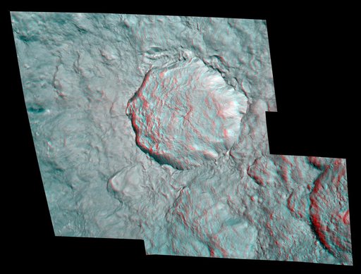 Rhea Pop-up Crater