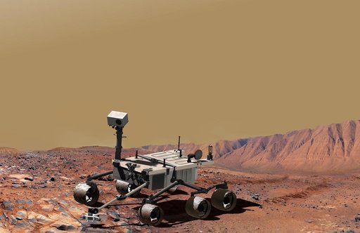 Mars Science Laboratory at Work Artist Concept