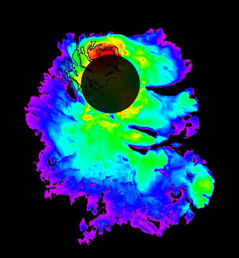 Thickness of Mars South Polar Layered Deposits