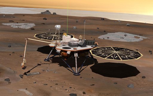 Phoenix Lander on Mars Artist Concept