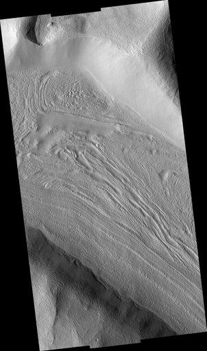Fretted Terrain Valley in Coloe Fossae Region
