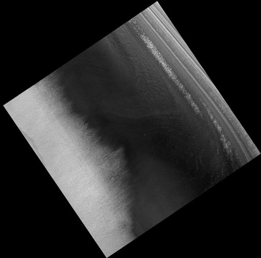 Crater in North Polar Residual Cap