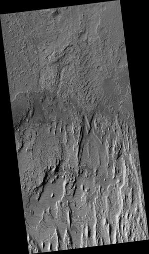 Eroding Layers in an Impact Crater