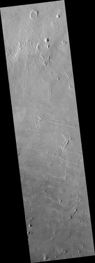 Layered Rocks in a Crater in Arabia Terra