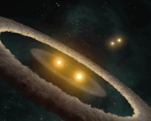 Evidence for Strange Stellar Family Artist Concept
