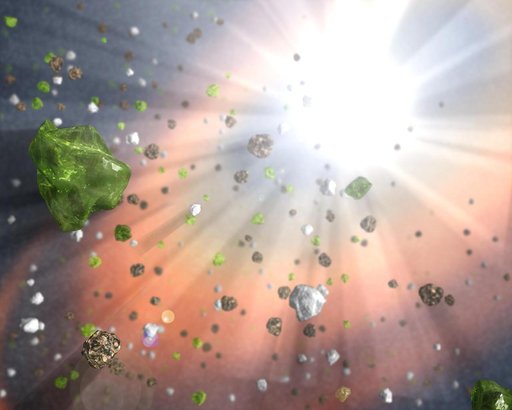 Dust in the Quasar Wind Artist Concept