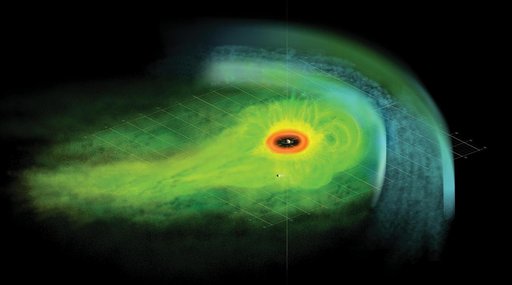 Artist Concept of Particle Population in Saturn Magnetosphere