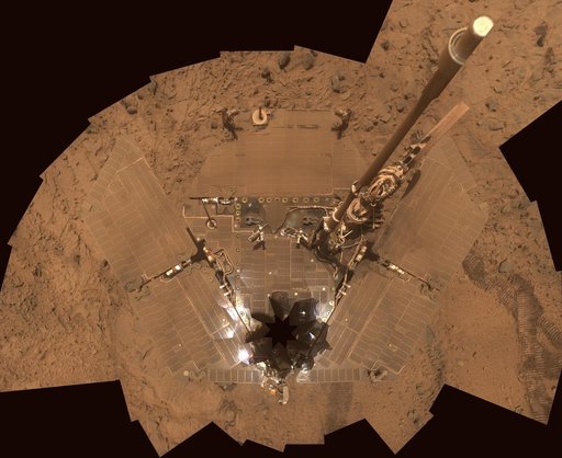 Dusty Solar Panels on Spirit