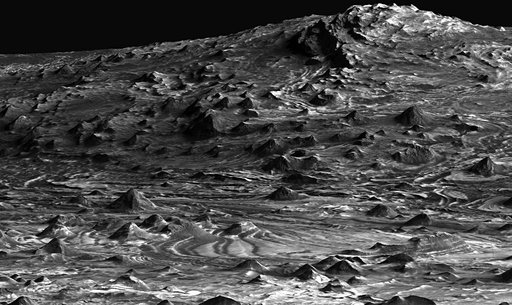 Low-flying View of Terrain in Candor Chasma