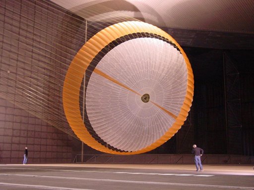 Testing a Parachute for Mars in World Largest Wind Tunnel