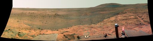 Spirit West Valley Panorama False Color