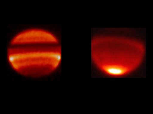 Saturn Infrared Temperature Snapshot