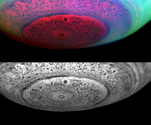 Saturn South Polar Region Revealed