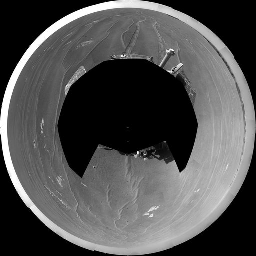 View from West of Victoria Crater, Sol 1664 Polar
