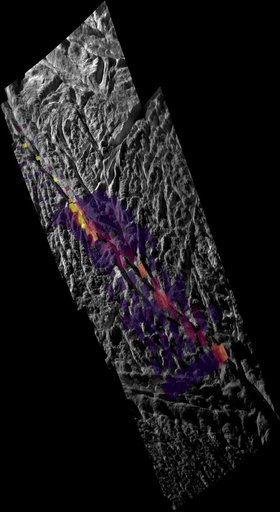 Enceladus Warm Baghdad Sulcus