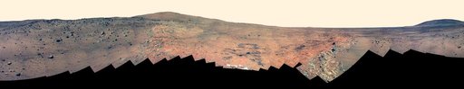 Full-Circle Bonestell Panorama from Spirit False Color