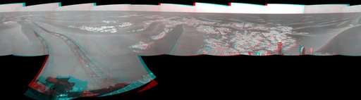 Opportunity View on Sols 1803 and 1804 Stereo