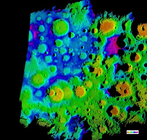 Moon Rugged South Polar Region Composite