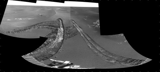 Skirting an Obstacle, Opportunity Sol 1867