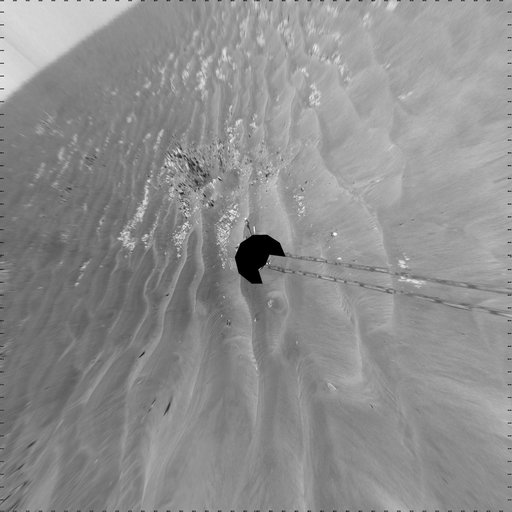 Opportunity Surroundings on Sol 1950 Vertical