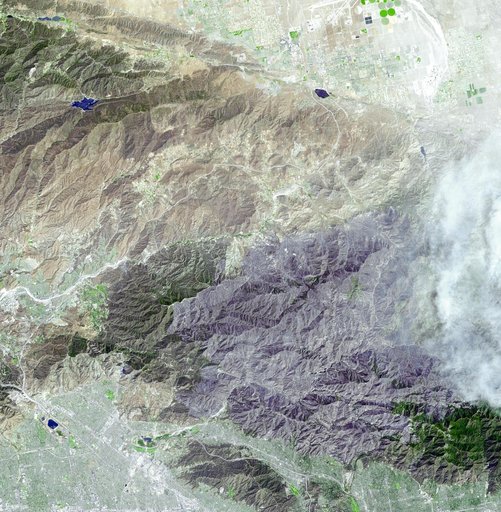 Extent of Station Fire Burn Seen in New NASA Image