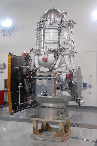 NASA WISE Spacecraft Situated on Work Stand