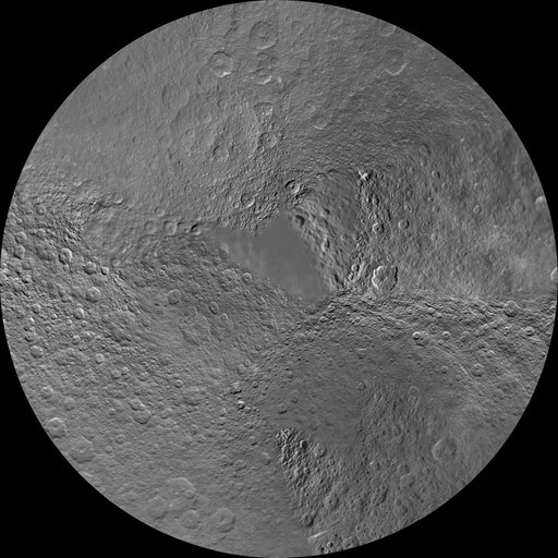 Rhea Polar Maps - February 2010