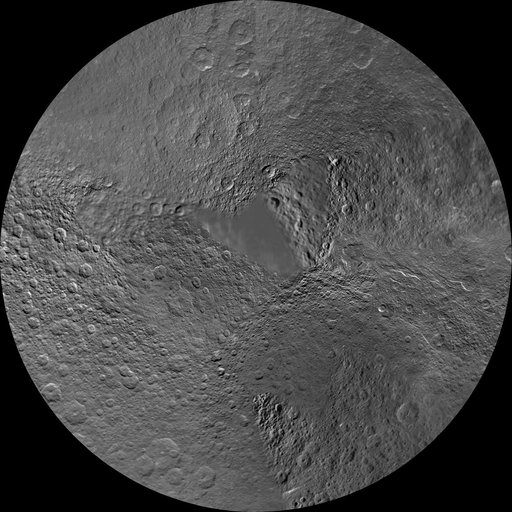 Rhea North Polar Map - November 2009